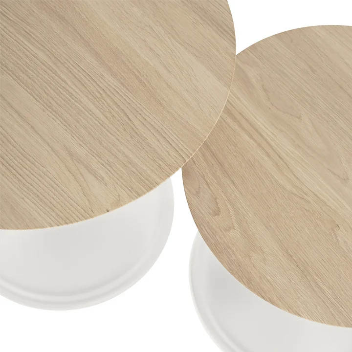 Soft Table d'appoint, Chêne / off-white de Muuto