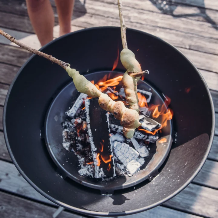 Bowl 57 Coupe à feu, avec trépied de höfats