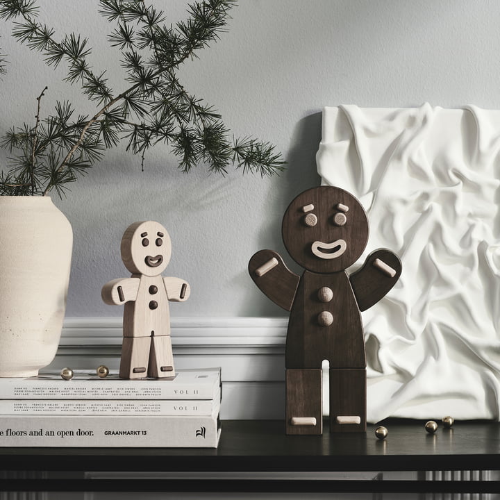 Gingerbread Man Figurine en bois de boyhood