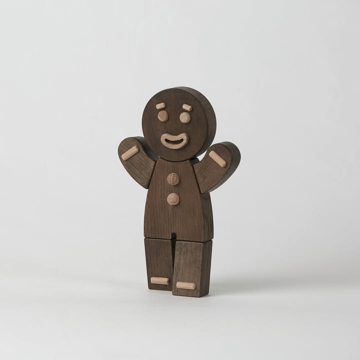 Gingerbread Man Figurine en bois de boyhood