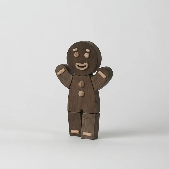Gingerbread Man Figurine en bois de boyhood