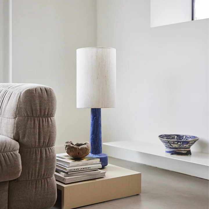 Abat-jour cylindrique en lin de HKliving