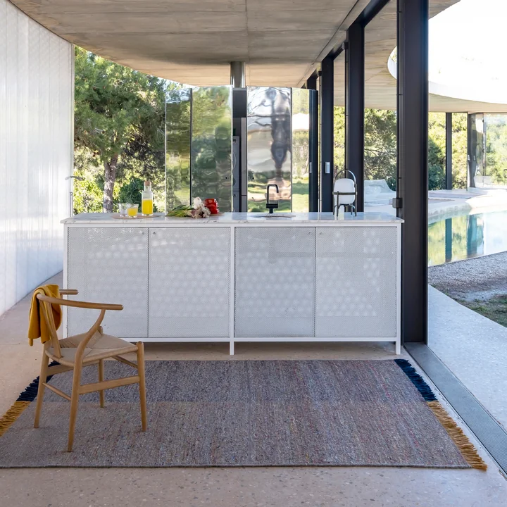 Re-rug Tapis en laine Dhurrie de nanimarquina