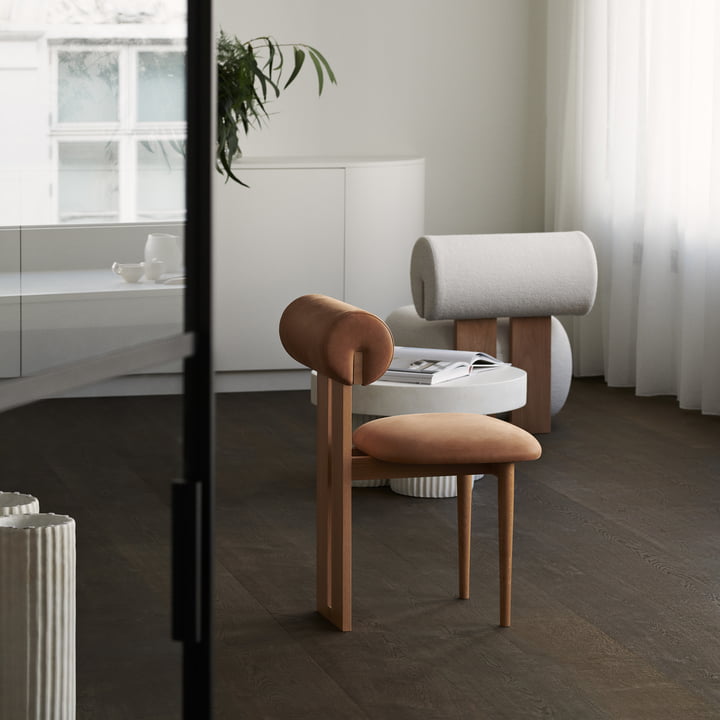 Hippo Fauteuil Lounge, chêne naturel de NORR11