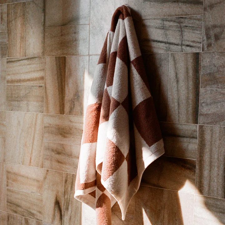 Check Serviette, 50 x 100 cm, cappuccino de HAY