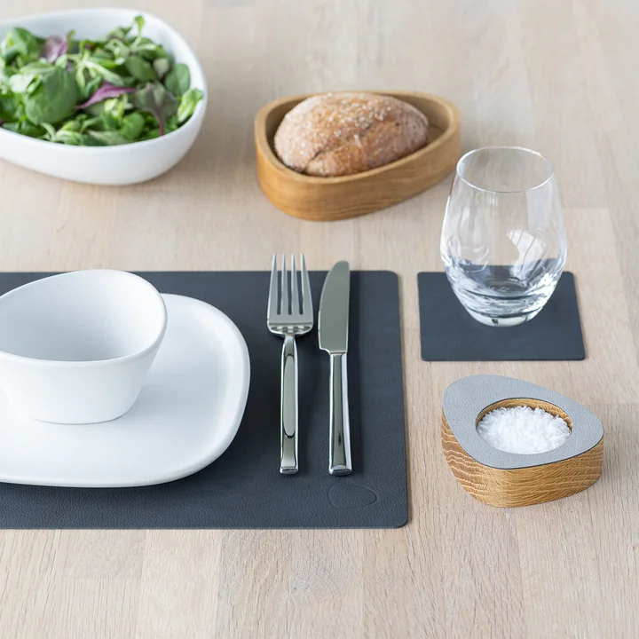 Set de table Square M de Lind DNA dans la version Nupo noir