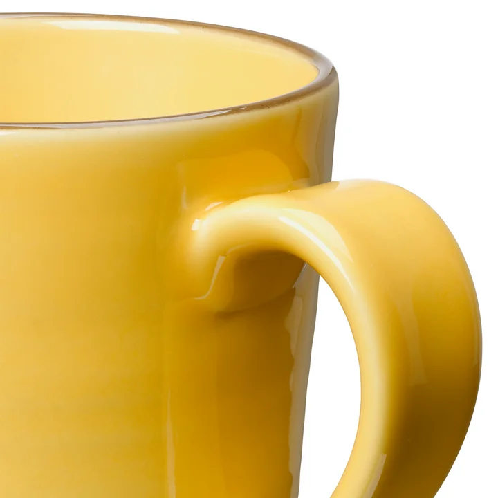 Colore Gobelet avec anse de Kähler Design dans la couleur jaune safran