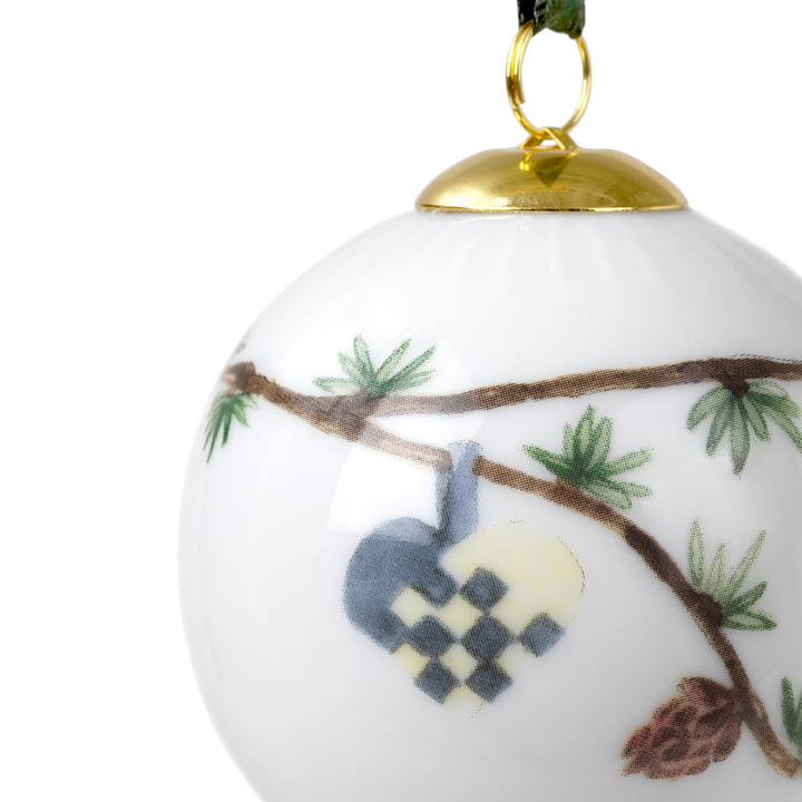 Hammershøi Boule de Noël de Kähler Design en couleur blanche