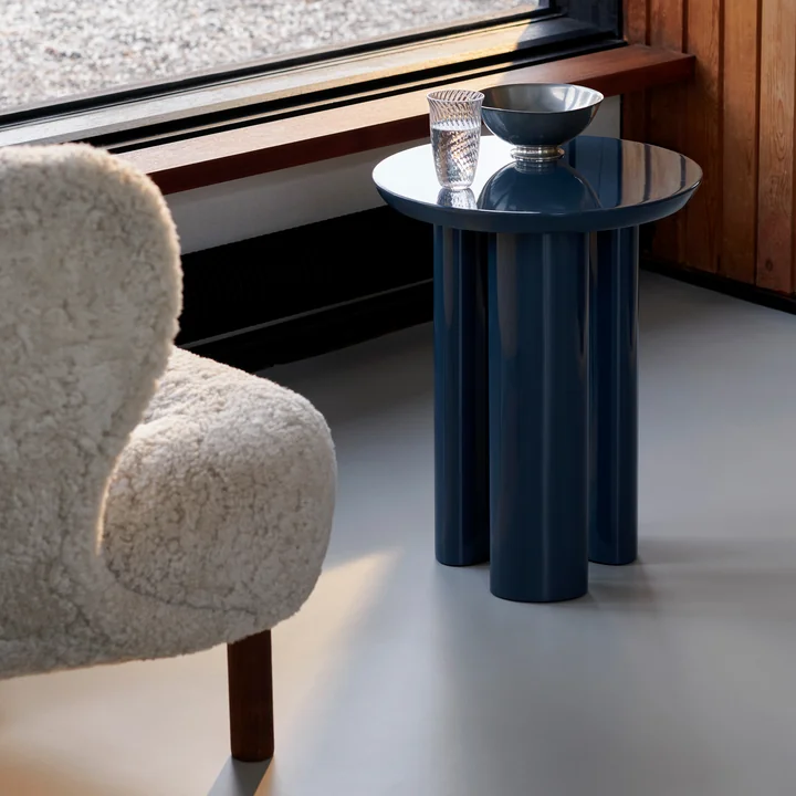 Tung table d'appoint, steel blue de & Tradition