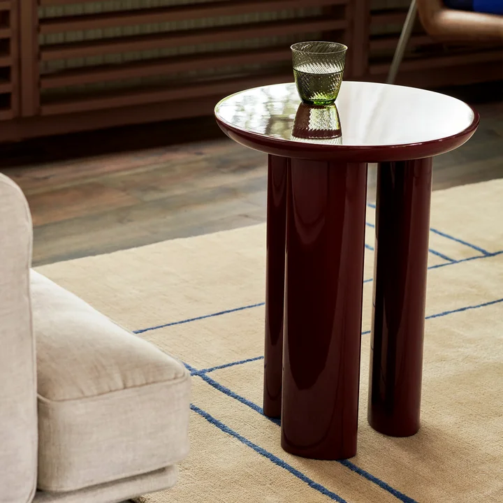 Tung Table d'appoint, burgundy red de & Tradition
