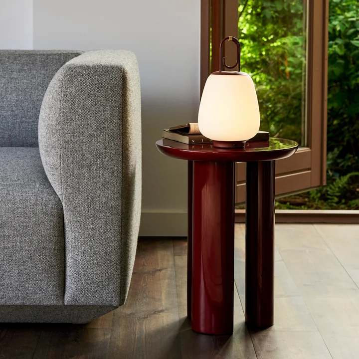 Tung Table d'appoint, burgundy red de & Tradition