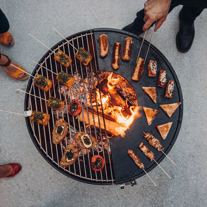 Bowl 70 Plaque de feu avec grille et plancha de höfats