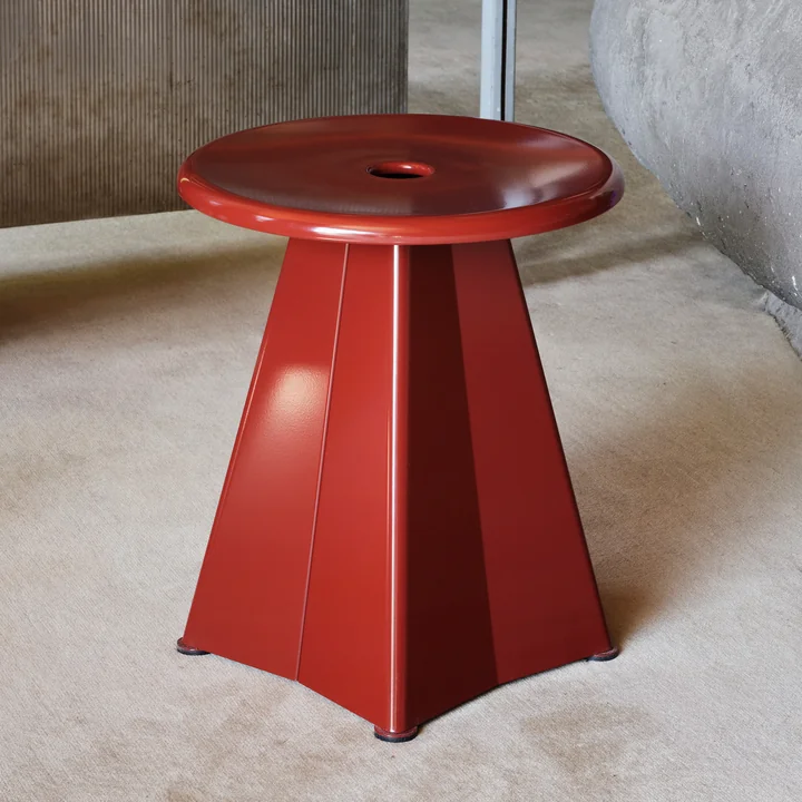 Tabouret Métallique Tabouret de Vitra dans la version japanese red
