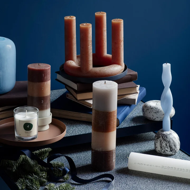 Bougies parfumées de l'Avent (set de 4) dun Donna Assiette décorative de Broste Copenhagen