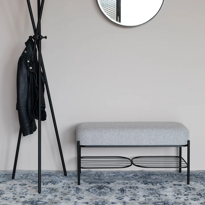 Comfy Banc de Livingstone dans la version noir / gris