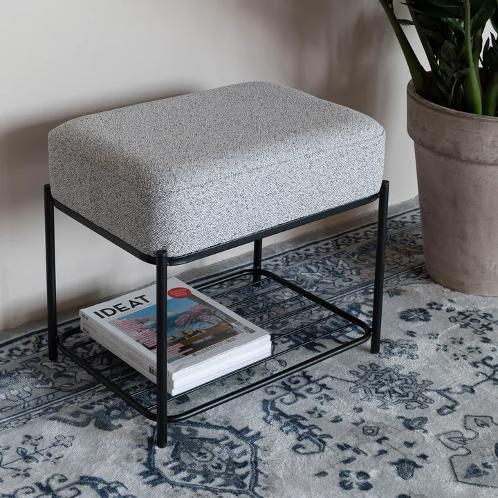 Comfy Tabouret de Livingstone dans la finition noir / gris