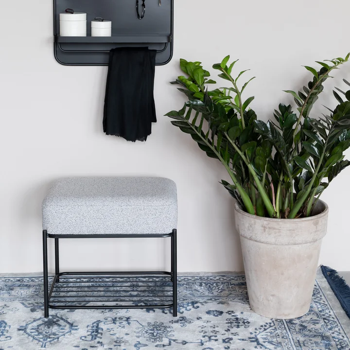 Comfy Tabouret de Livingstone dans la finition noir / gris