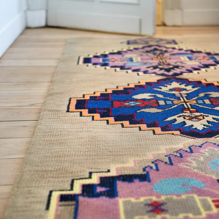 Tapis de laine tissé à la main, 90 cm x 265 cm, oriental de HKliving