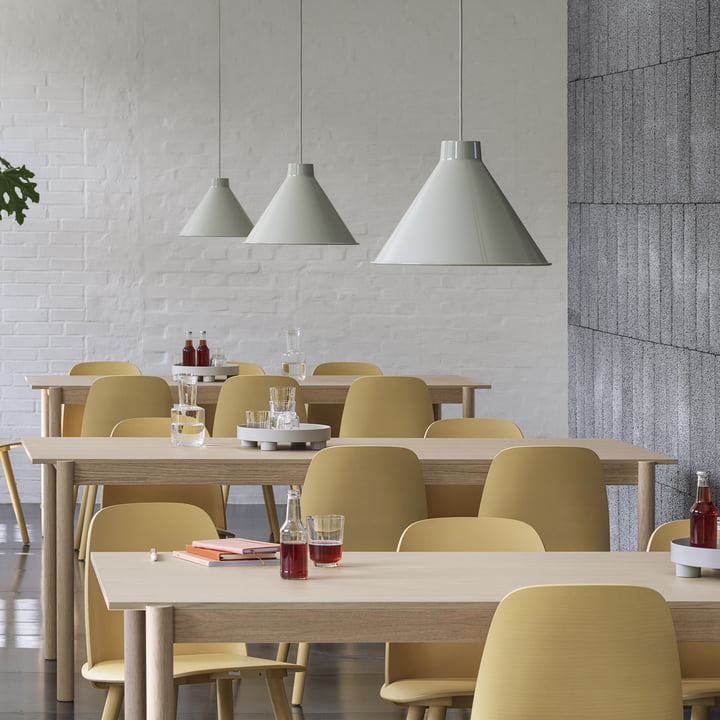 Top Lampe LED suspendue, Ø 38 cm, gris de Muuto