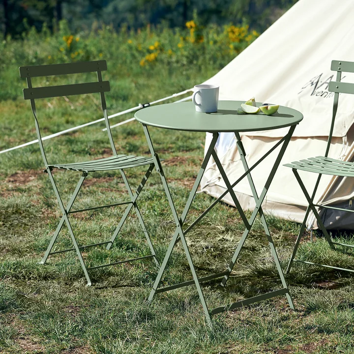 Bistro Table pliante Ø 60 cm de Fermob