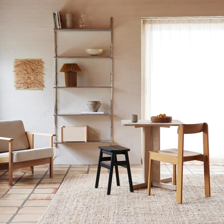 Block Fauteuil de salon et Angle Standard Tabouret de Form & Refine