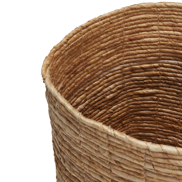 Gentle Panier de rangement, naturel de Hübsch Interior