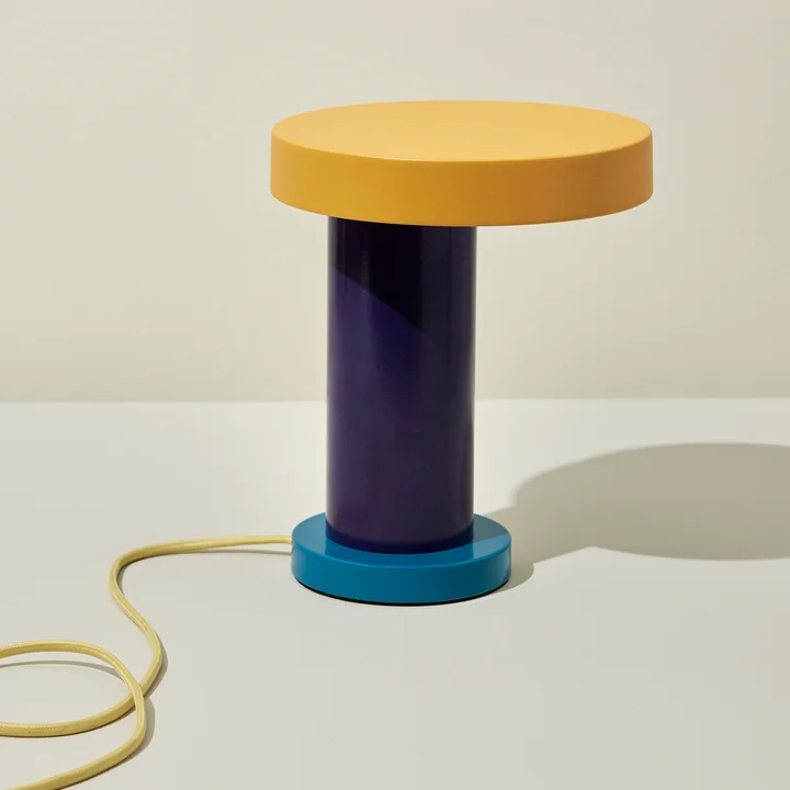 Magic Lampe de table LED, lilas / pétrole / orange / jaune de Hübsch Interior