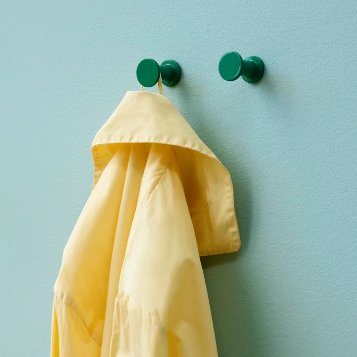 Bolt Lot de 2 patères, vert de HAY