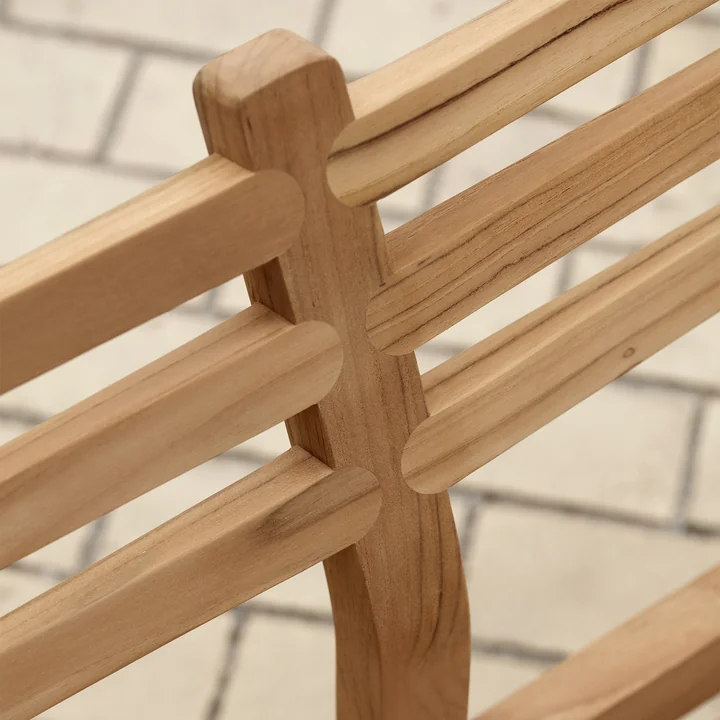 AH701 Banc de jardin, teck non traité de Carl Hansen