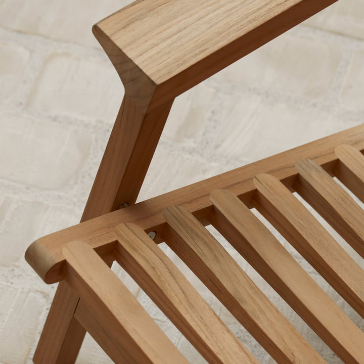 AH603 Chaise longue, teck non traité de Carl Hansen