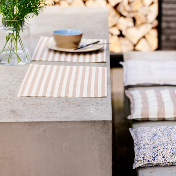 Statement Stripe Set de table de Södahl dans la couleur beige