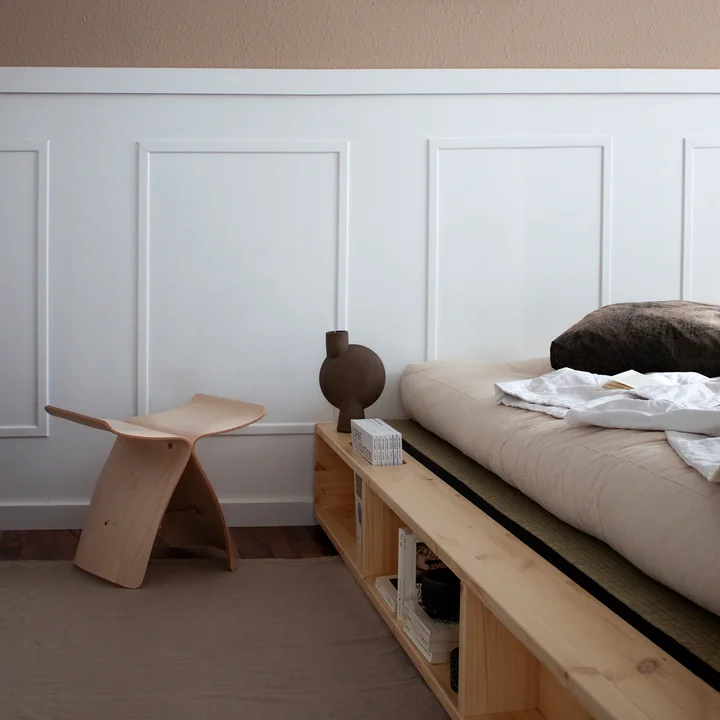 Karup Design - Ziggy Cadre de lit avec sommier à lattes et rangement