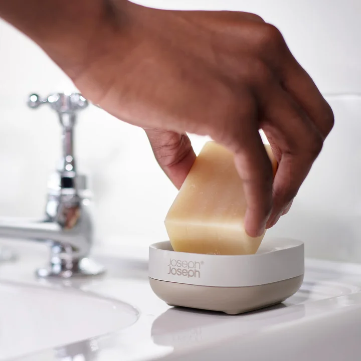 Slim Compact Porte-savon, ecru de Joseph Joseph