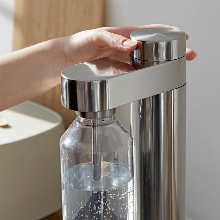 Brus Appareil à gazéifier l'eau de Stelton en version acier