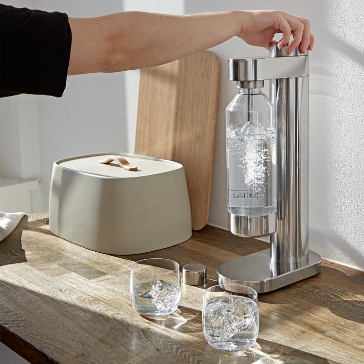Brus Appareil à gazéifier l'eau de Stelton en version acier