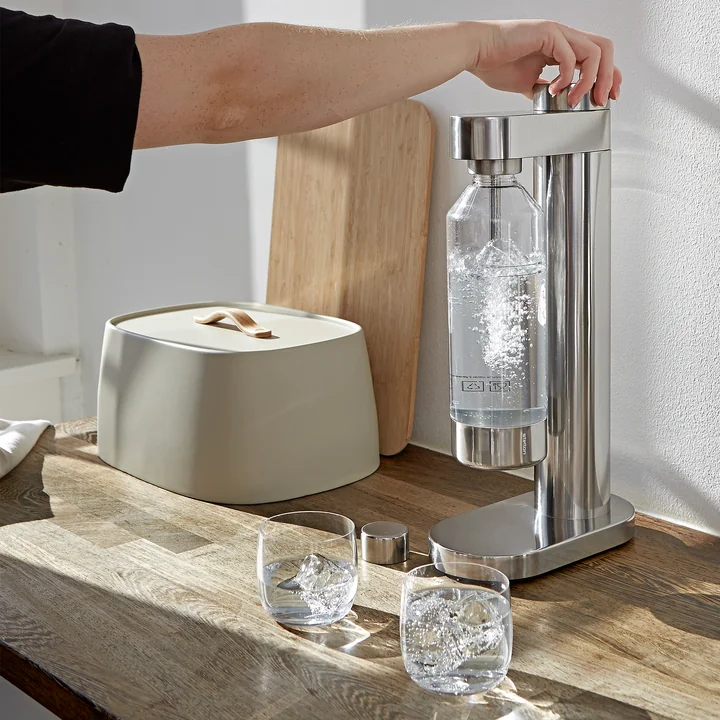 Brus Appareil à gazéifier l'eau de Stelton en version acier