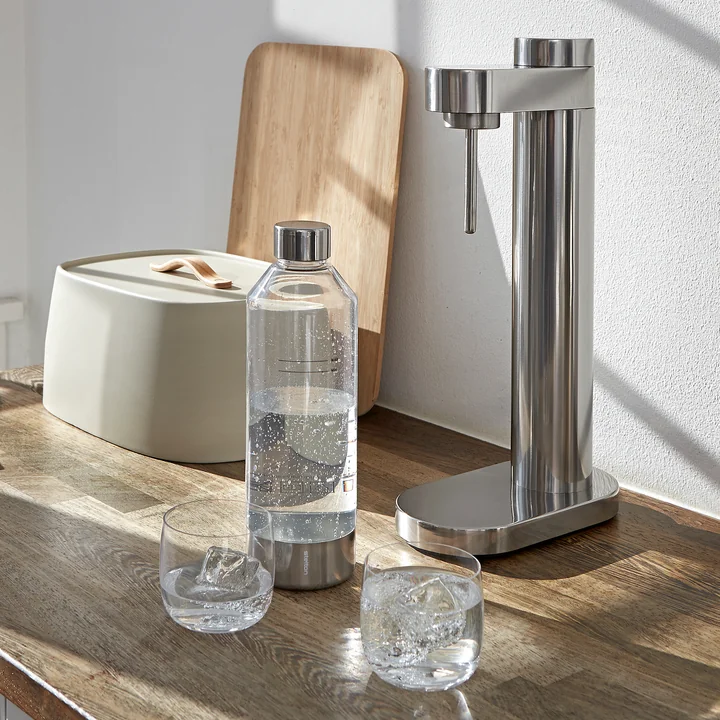 Brus Appareil à gazéifier l'eau de Stelton en version acier