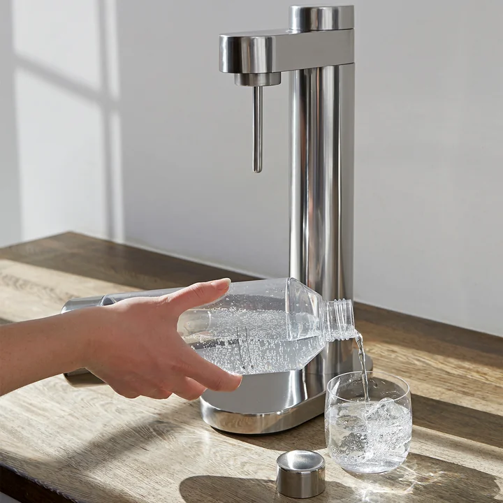 Brus Appareil à gazéifier l'eau de Stelton en version acier