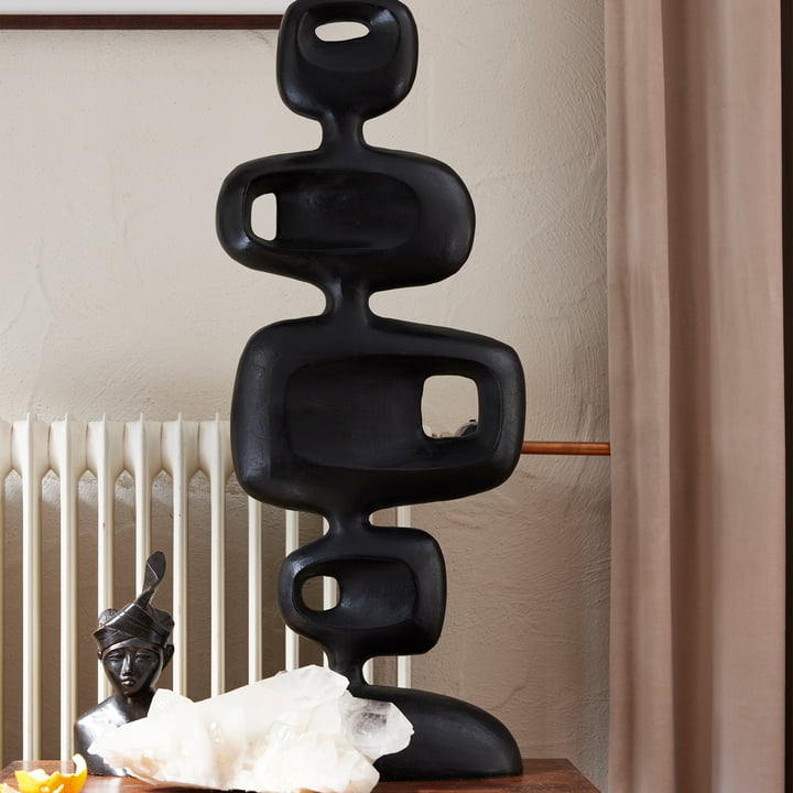 Sculpture en aluminium, heavy black de HKliving