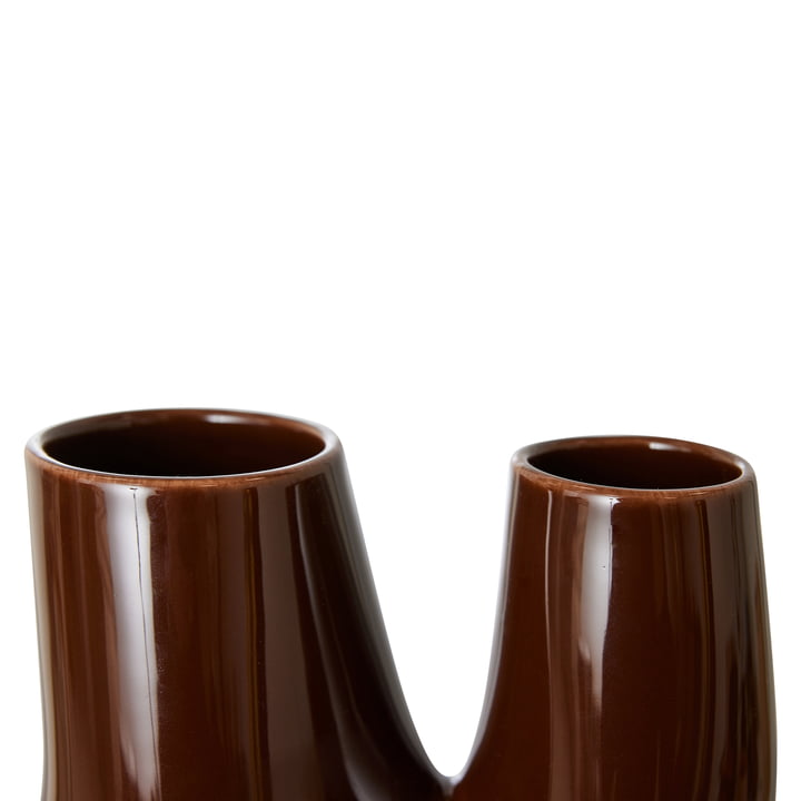 Vase en céramique Organic, L, espresso de HKliving