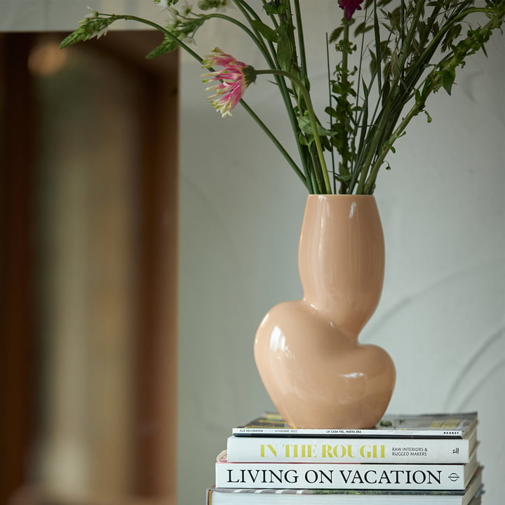 Vase en céramique Organic, M, cream de HKliving