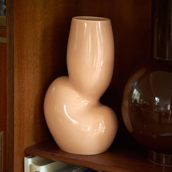 Vase en céramique Organic, M, cream de HKliving