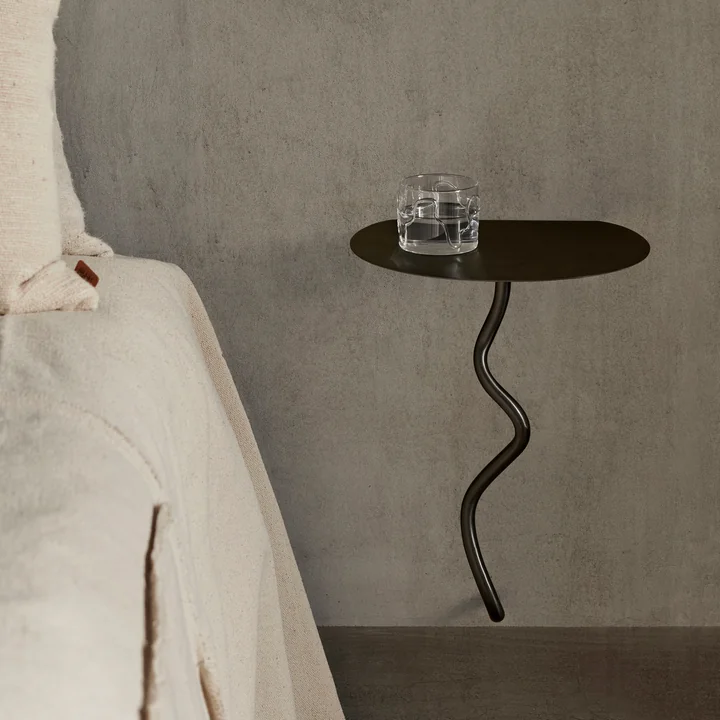 Ferm Living - Curvature Table murale, laiton noir