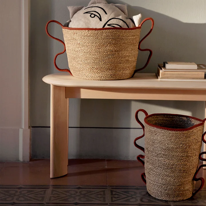 Verso Panier de Ferm Living dans la version brick