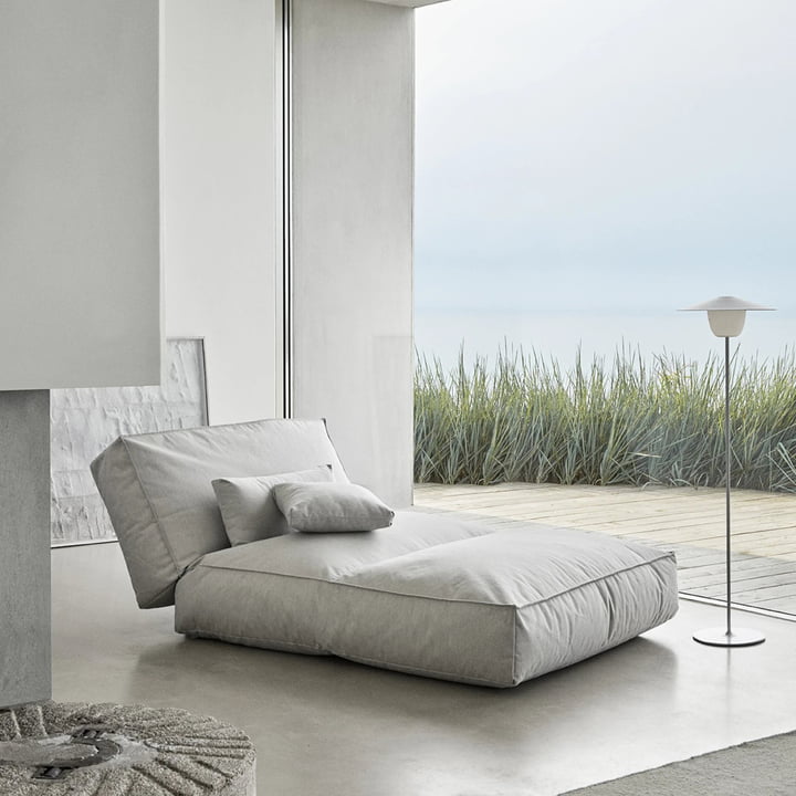 Stay Coussin et lit d'extérieur, 120 x 190 cm, cloud de Blomus