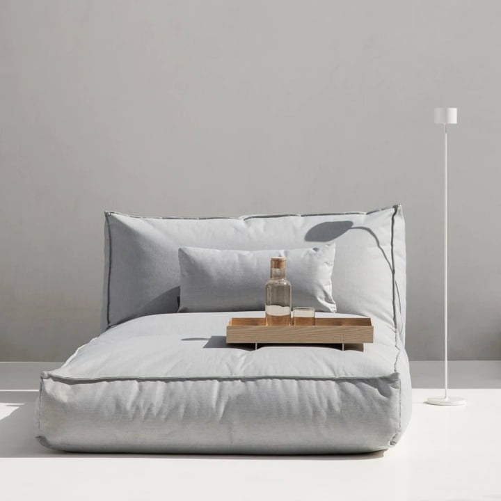 Stay Coussin et lit d'extérieur, 120 x 190 cm, cloud de Blomus