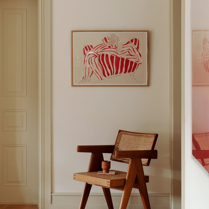 Red Chair de Sofia Lind pour The Poster Club