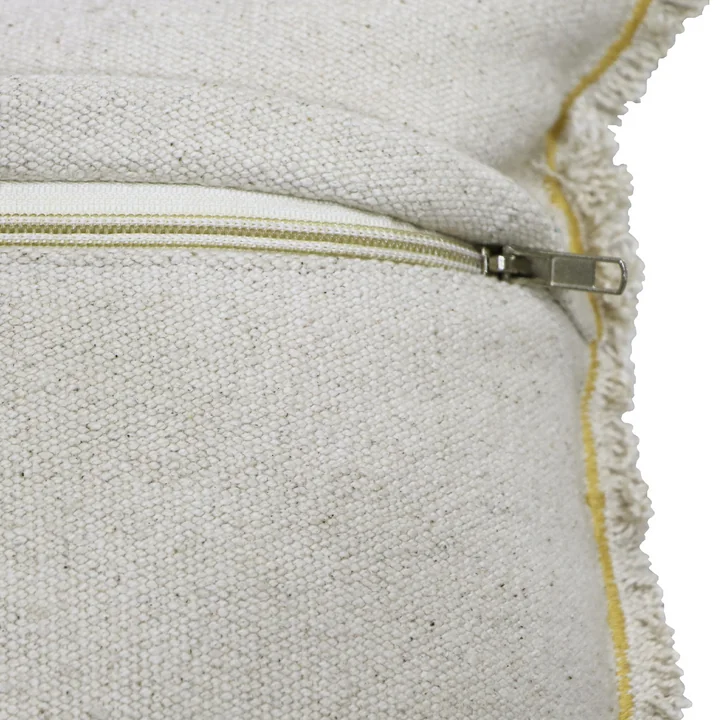 Bike Coussin de sol, 35 x 55 cm, naturel / bleu de Lorena Canals