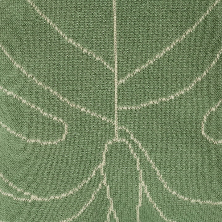 Coussin tricoté Baby Leaf, vert de Lorena Canals