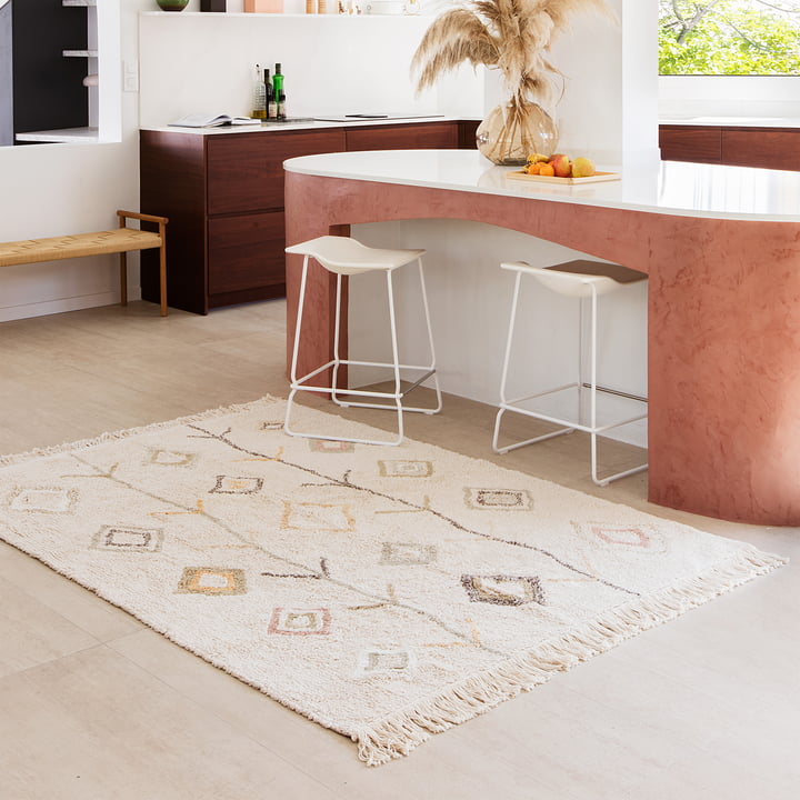 Kaarol Earth Tapis, 200 x 140 cm, naturel de Lorena Canals